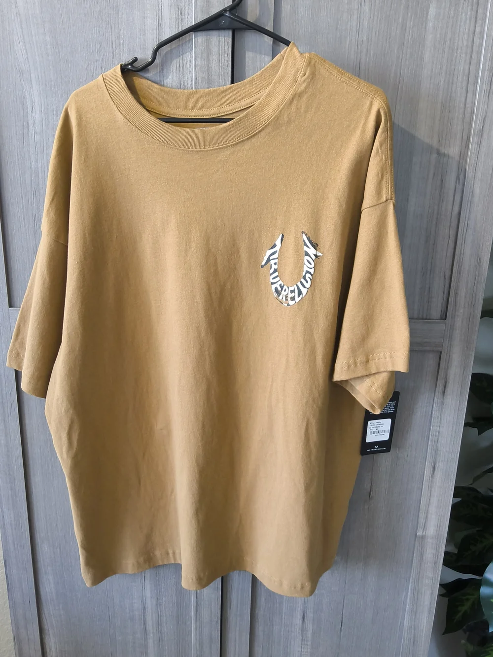 True Religion Men's Short-Sleeve Tee in Mustard Gold